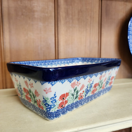 Baker   Loaf Pan   4.75"w X 8"L x 3"deep   3220X ~ Whimsical Garden