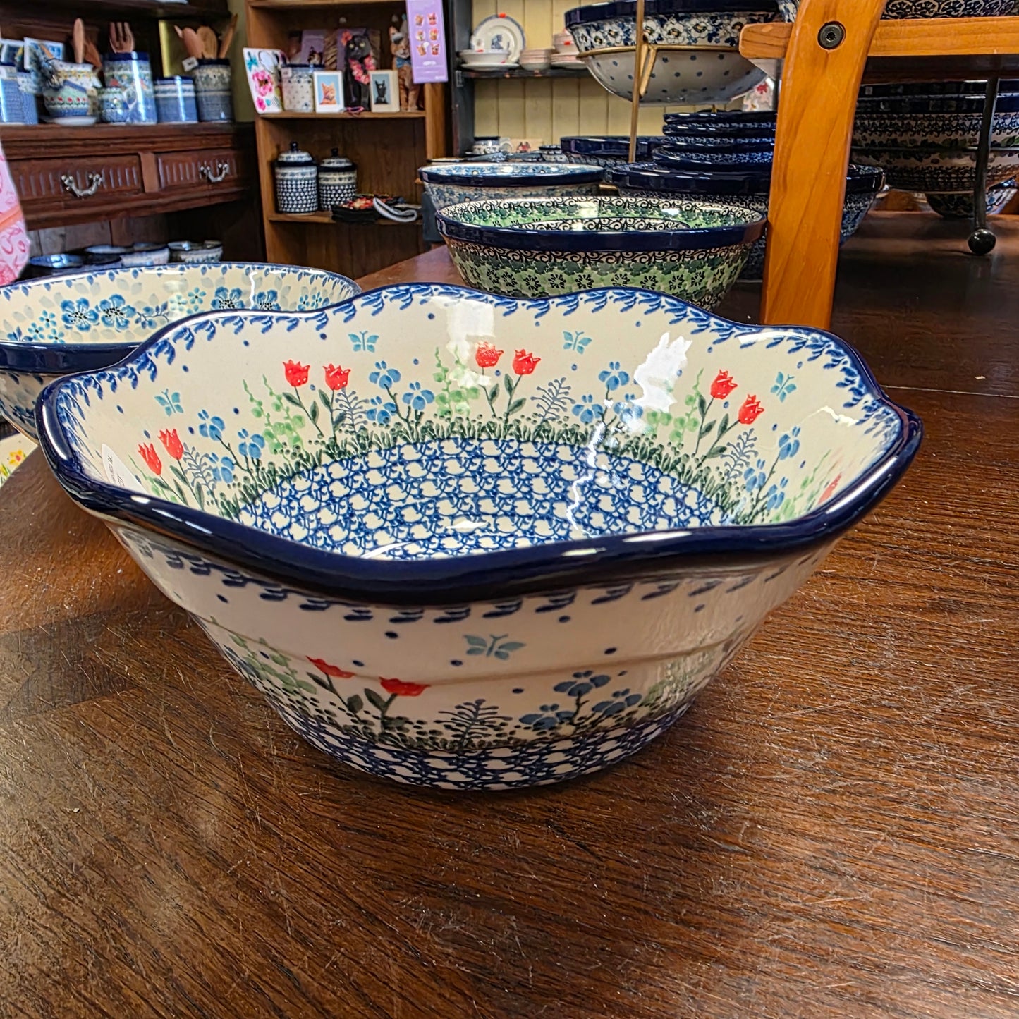 Bowl   Wavy Edge   Small  8" 691-2903X  Tulip Horizon pf0526