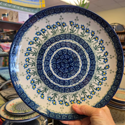 Plate   Dinner   10" 257-614  Blue Spring Daisy