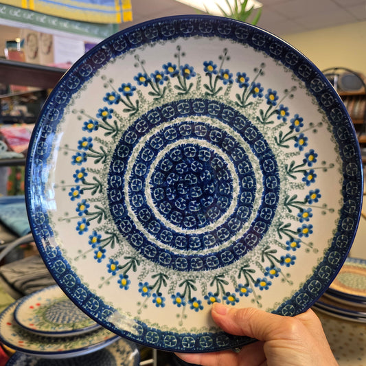 Plate   Dinner   10" 257-614  Blue Spring Daisy