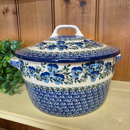 Covered Casserole (2 qt)   278-2273X  Winter Viola pf0526
