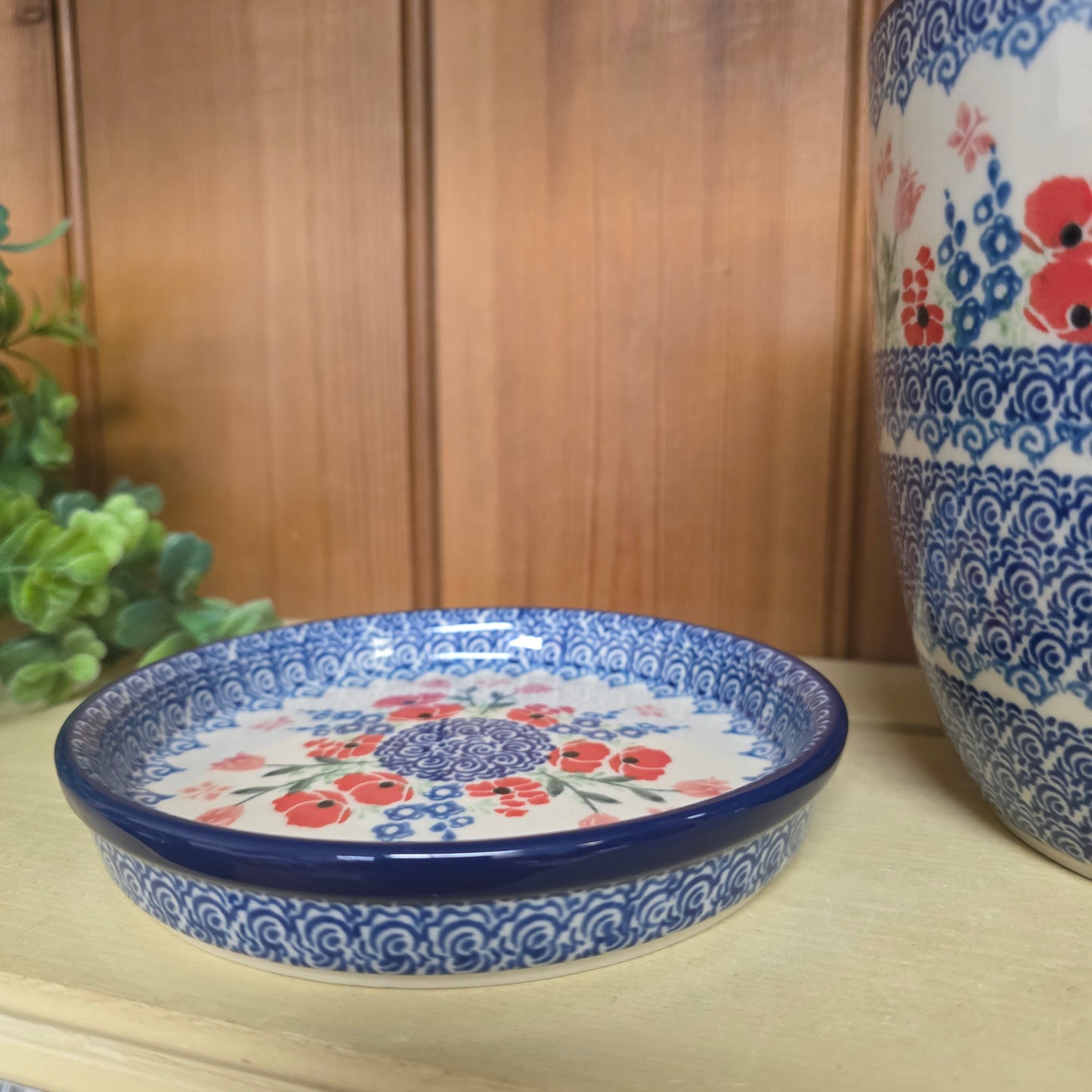 G45 ~ Flower Pot with Drip Plate 6"    G45-3220X  Whimsical Garden pf0526