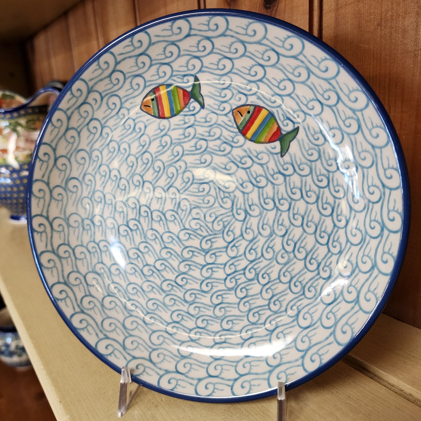 Plate   7.75" Dessert    2540X ~ Rainbow Fish