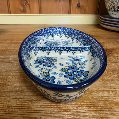 Dish ~ Divided Oval ~ Small  (9"x5") 395-2272X  Parisian Posies pf0526