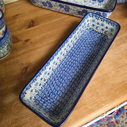 Baker Long Loaf 12" x 4.5" x 3.5"deep  784-2785X  Georgia Blue pf0526
