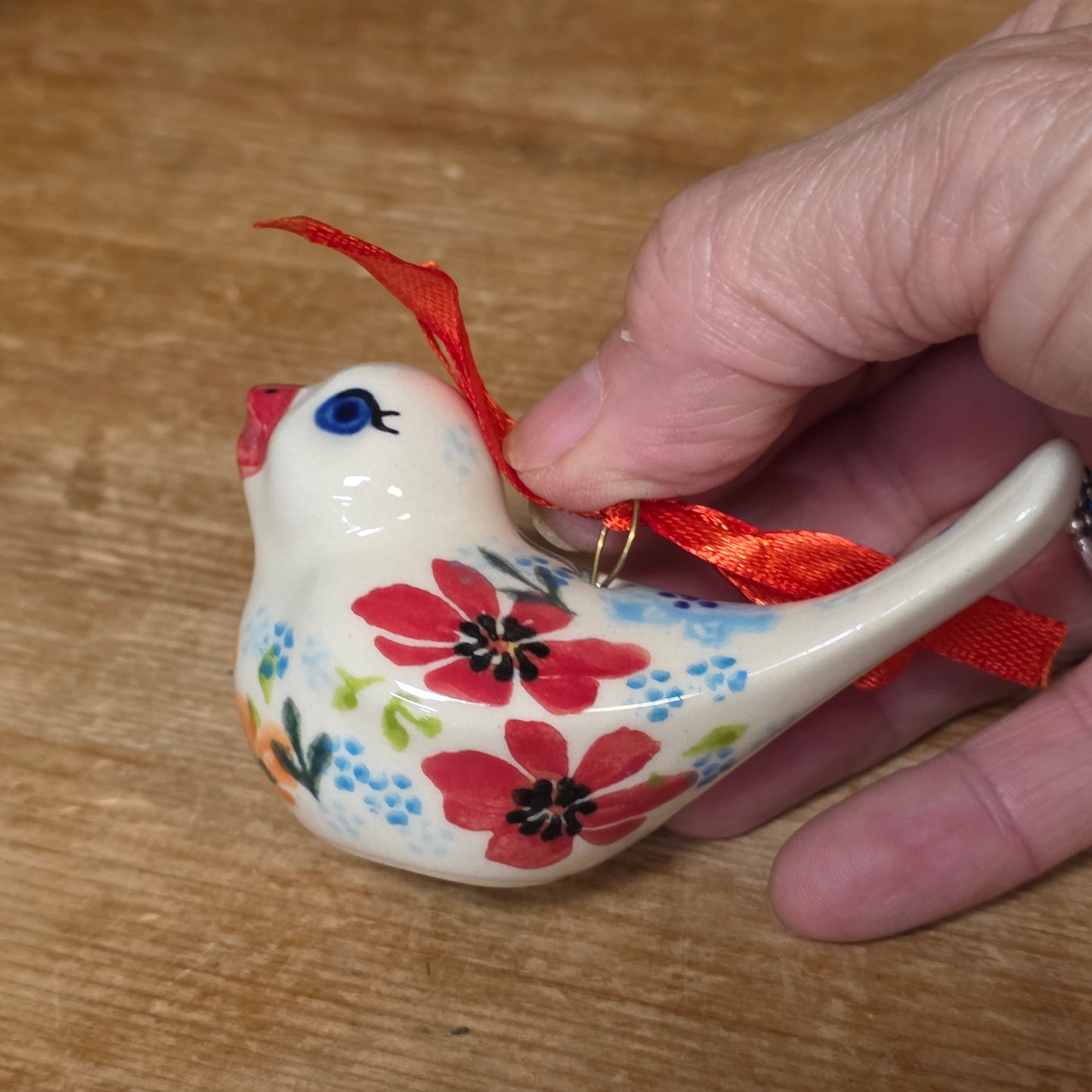V416 ~ Bird Ornament  yellows  V416-VC393  Vena