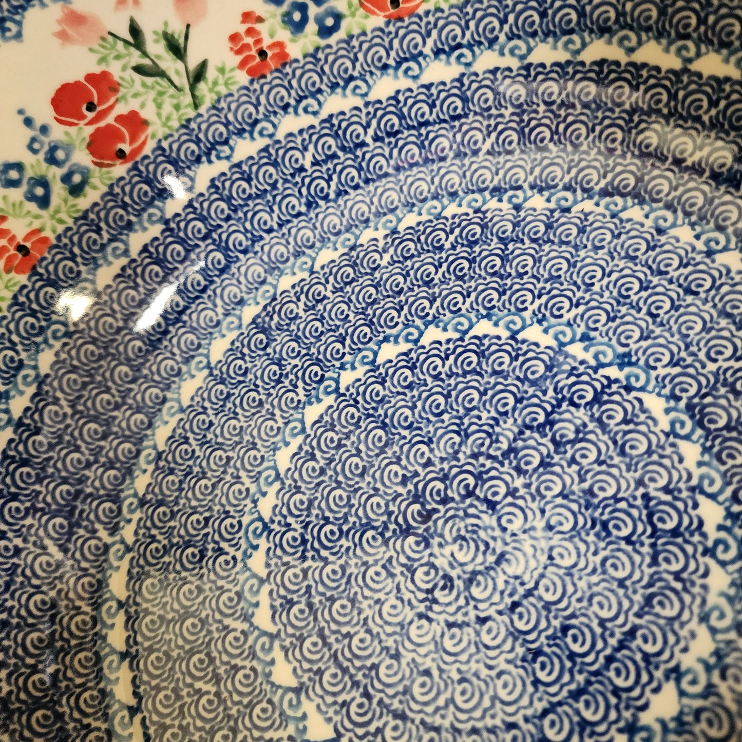 Bowl   Scalloped   10.5" Wx4"d 013-3220X  Whimsical Garden pf0526