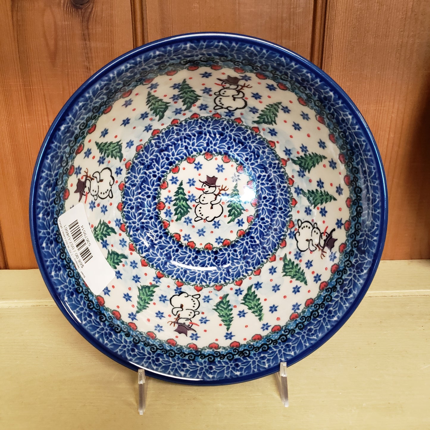 Bowl ~ Nesting ~ 7.75" W 057-U4661  Snowman  ~ T. Liana  4 cups