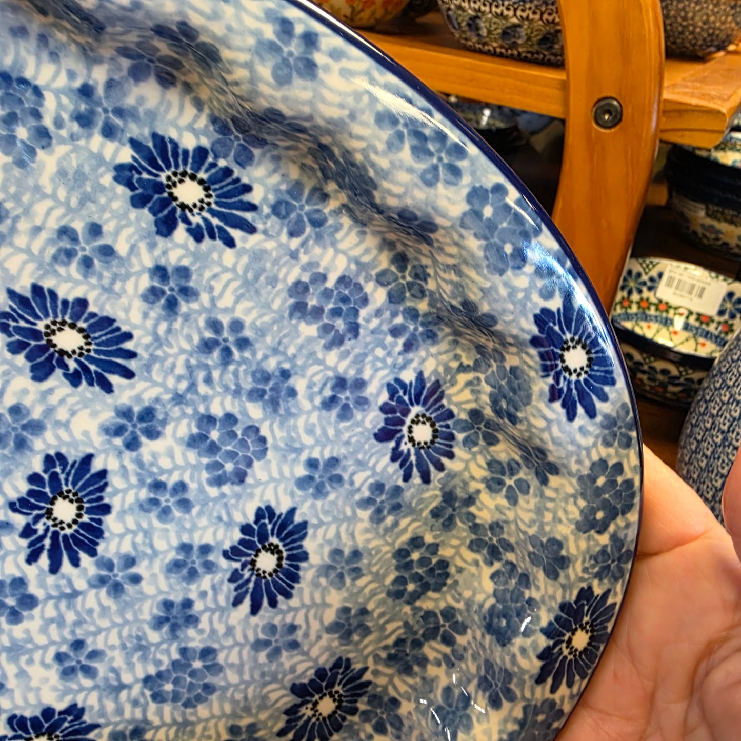 Platter   Oval   10' X 14.5"   2999X ~Blue Dragonfly