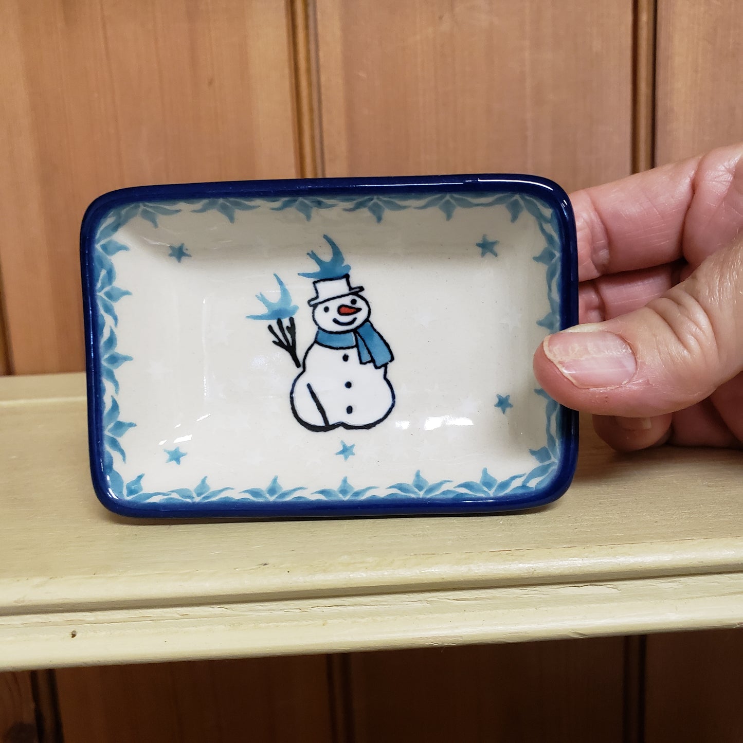 Rectangular Bowl C20-2798X  Jack Frost Snowman