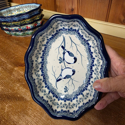 Bowl   Oval Fluted   6" x 7.5" A27-U4830  U3 pf0526