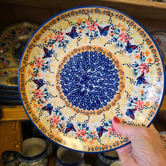 Plate ~ Dinner 10"  Viktoria Butterfly wk73