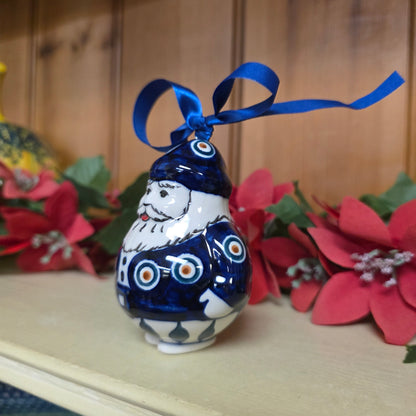 Ornament ~ Santa 3" Peacock
