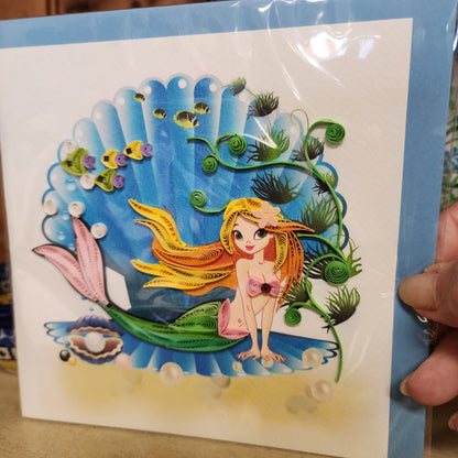 Card ~ Mermaid Quilling