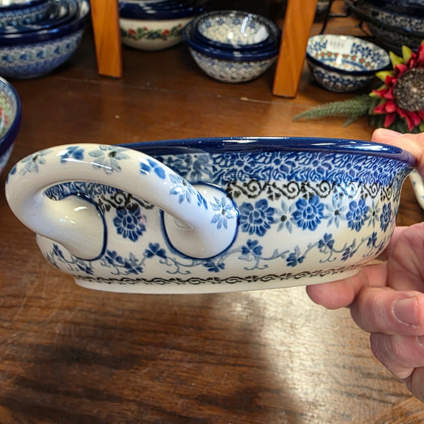 Baker   Round w/ Handles   8"   2009X ~ Dragonfly