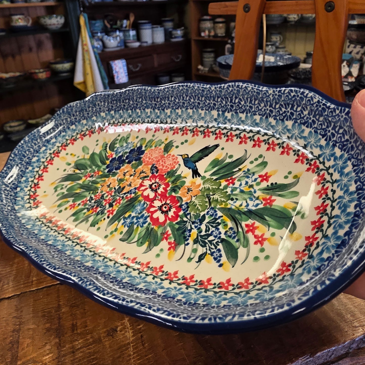 Tray   Scalloped Oval   6.25" x 12.5"   U3356 ~ U4