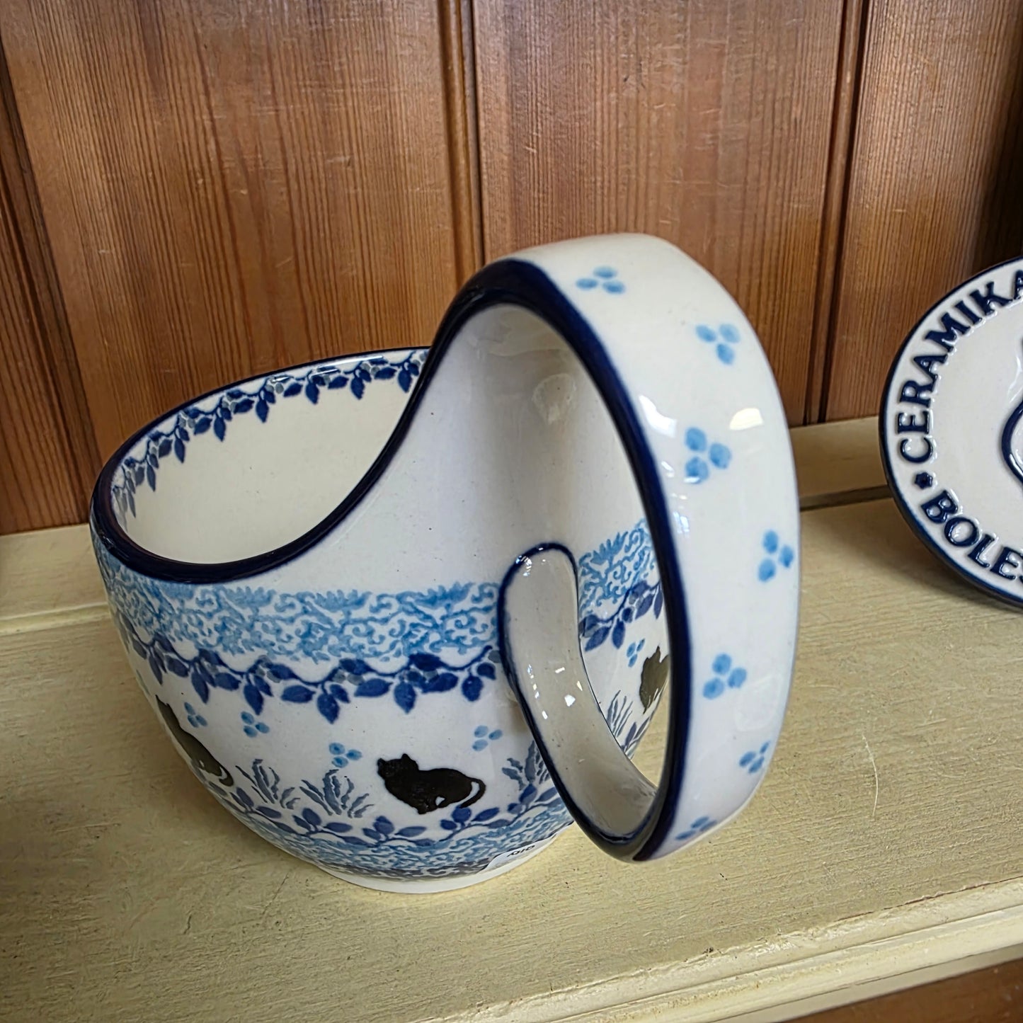 Bowl w/ Loop Handle   16 oz  845-2855X  Sitting Pretty pf0526