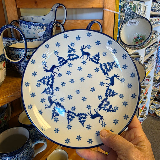 Plate ~ Dessert 7.75" 086-1931X  Snowy Pines