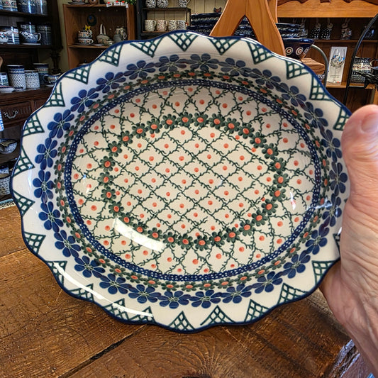 Oval Casserole   Fluted Edge    854AX ~ Primrose