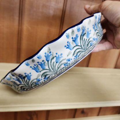 Pie Plate ~ Fluted ~ 10" 1432X ~ Blue Bells
