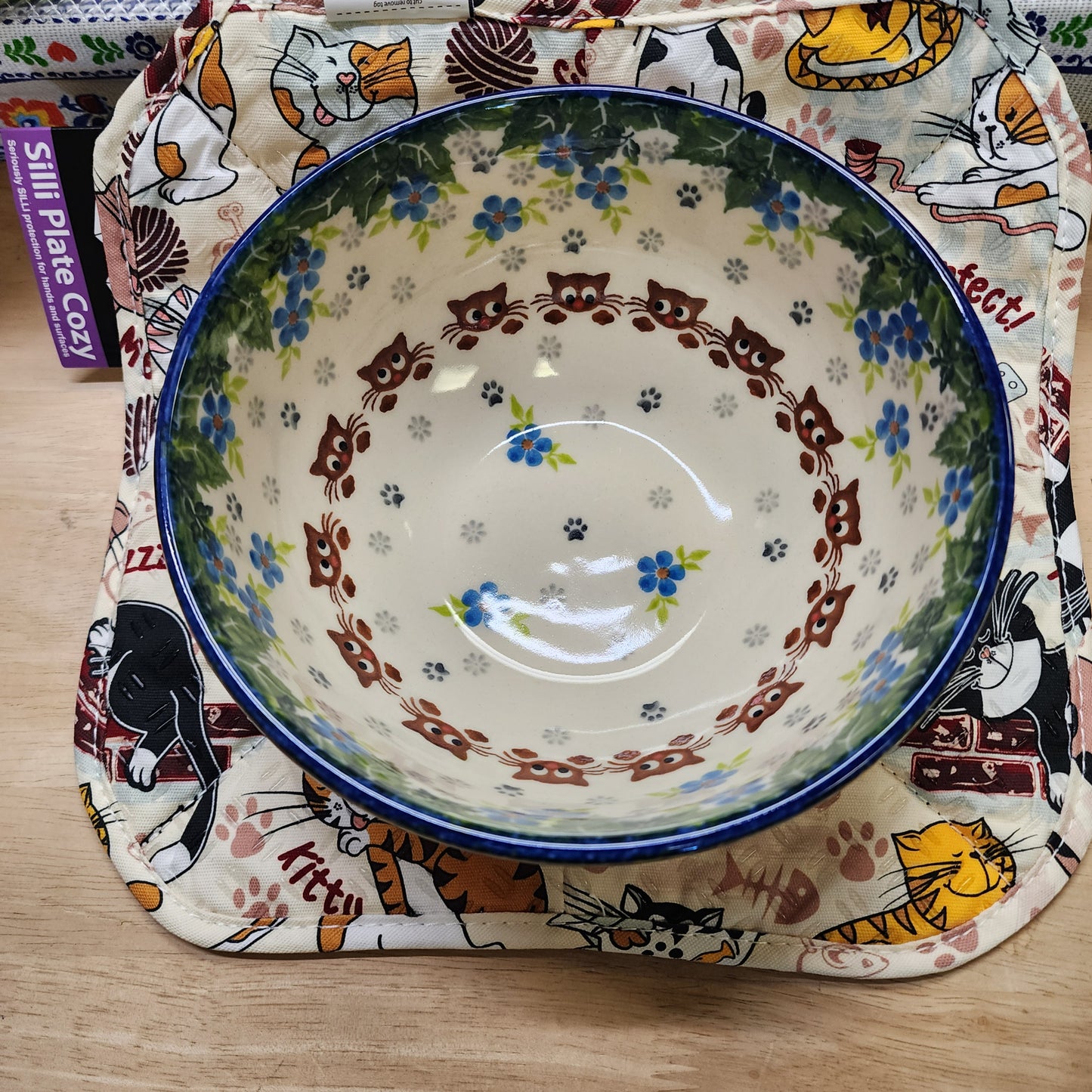 Cozy for Plate cats / black denim print