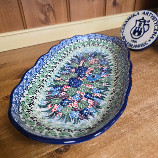 Tray   Scalloped Oval   6.25" x 12.5" A42-U4572  U4 pf0526