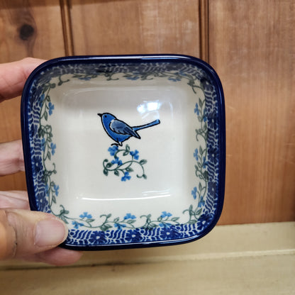 Bowl   Square Ramekin   3.75"   1932X ~ Song Bird