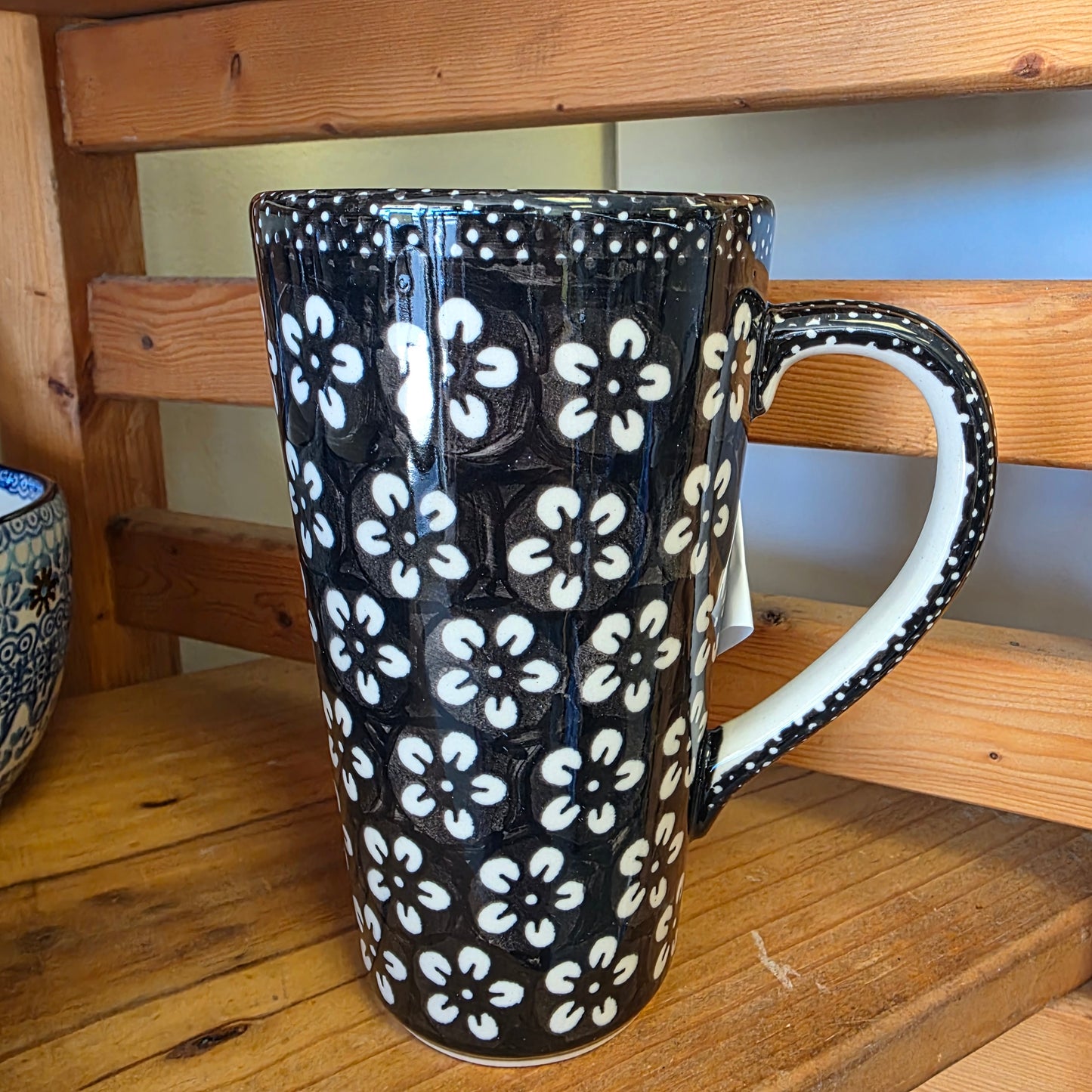 Mug ~ Black Blossom ~ 12 oz / 5.5" tall John Mug j8ca