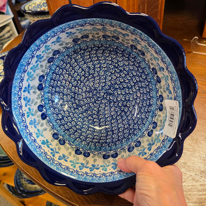 Bowl   Scalloped Edge  628-2751X  Blue Orchids pf0526