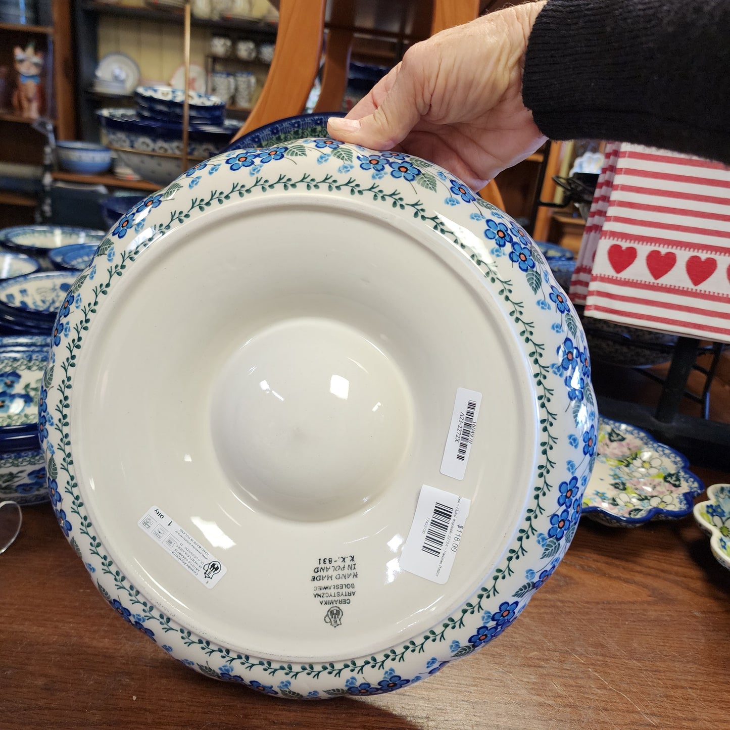 Bowl ~ Fluted Vegetable 2272X ~ Parisian Posies