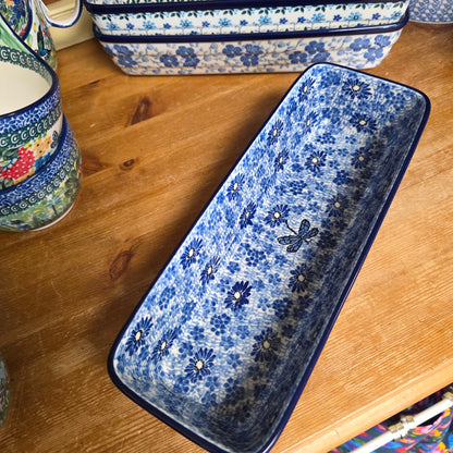 Baker Long Loaf 12" x 4.5" x 3.5"deep  784-2999X  Blue Dragonfly pf0526