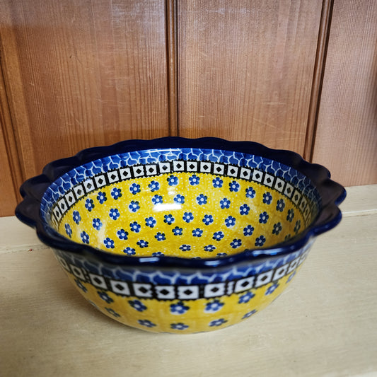 Bowl   Scalloped Edge   7"   0859X ~ Sunburst