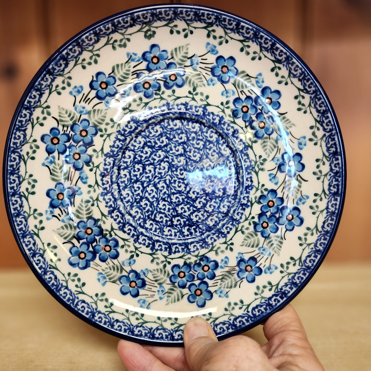 Berry Bowl w/ Saucer ~ 8"W 2272X ~ Parisian Posies