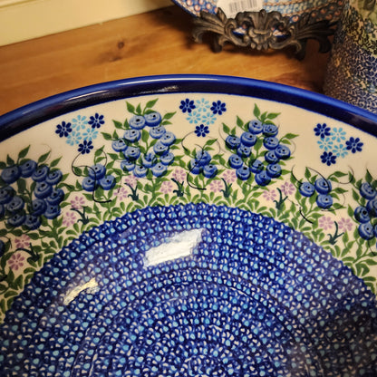 Bowl with FREE Lid ~ 9" Kalich Blue Berries