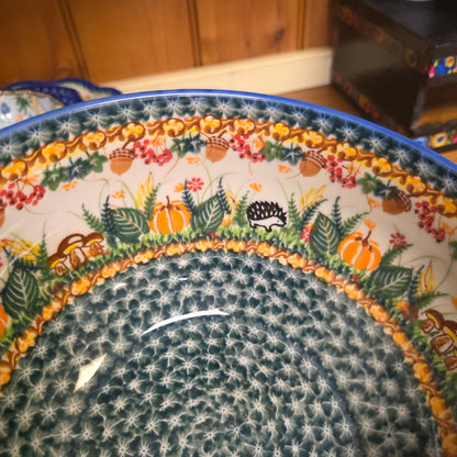 Bowl 9" Serving ~ #2. 1046 hedgehog (4.5" deep)