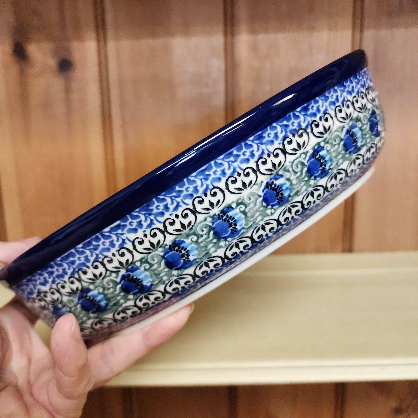 Baker Oval   9.5"    1513X ~ Peacock Feather