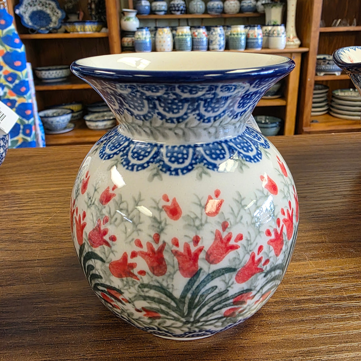 Vase   Bubble   4.25" 048-1437X  Crimson Bells pf0526