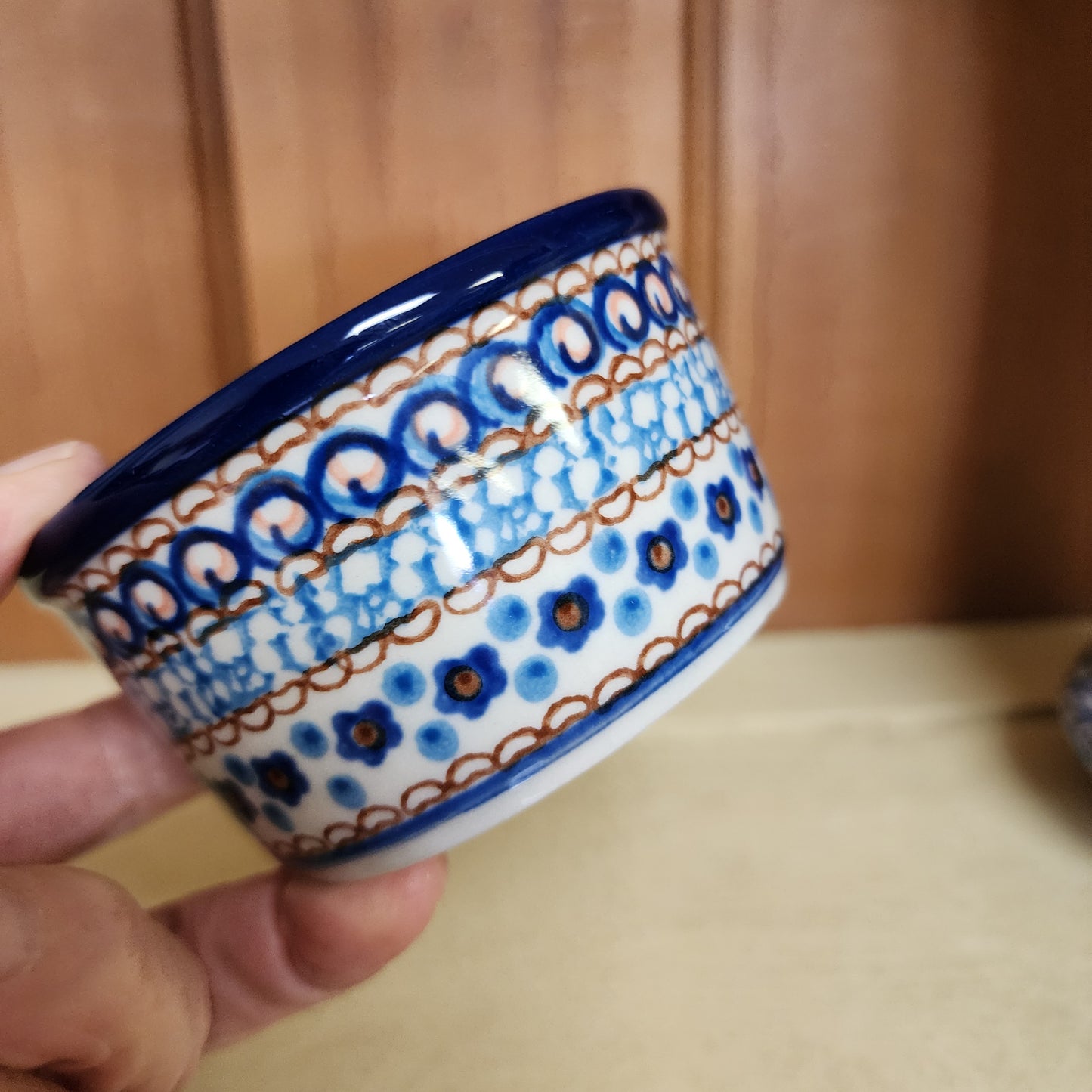 Bowl ~ Ramekin ~ 3.75" U408C ~ U4 Blue Jacek Chyla