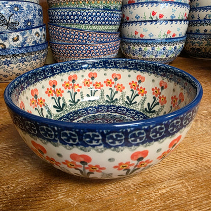 C38 ~ Bowl ~ Soup/Salad ~ 6.25"    C38-0560X  Peach Spring Daisy pf0526