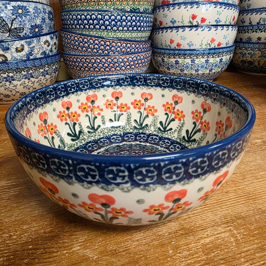 C38 ~ Bowl ~ Soup/Salad ~ 6.25"    C38-0560X  Peach Spring Daisy pf0526