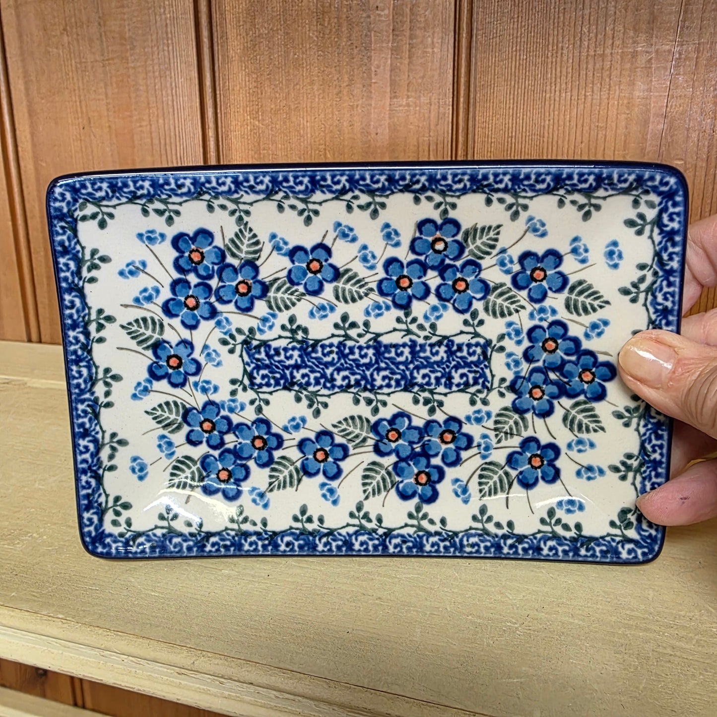 Sushi Plate 7"x4 3/4" C27-2272X  Parisian Posies pf0526
