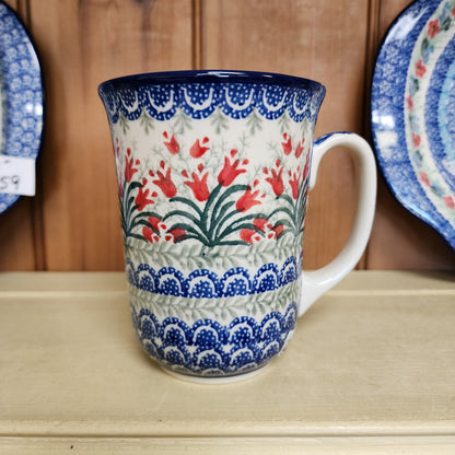 Mug   Bistro   16 oz.   1437X ~ Crimson Bells