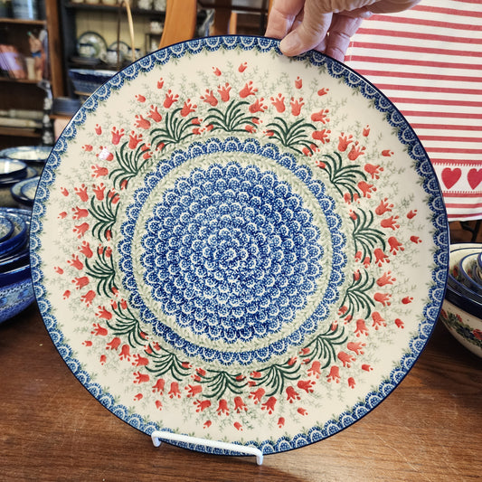 Pizza / Charcuterie Board 13" D53-1437x Crimson Bells