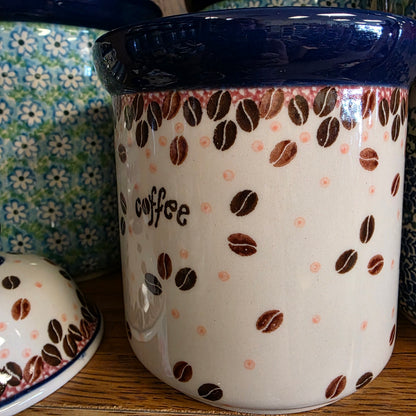 Jar / Canister   6" H  495-2391X  Coffee Beans pf0526