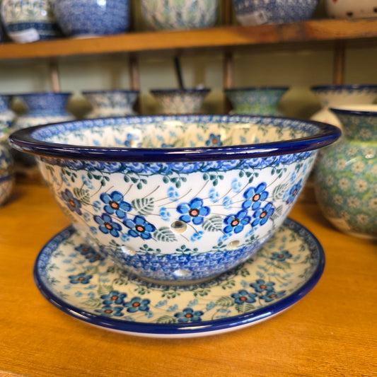 Berry Bowl w/ Saucer   8"W  470-2272X  Parisian Posies pf0526