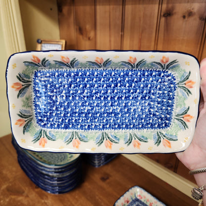 Tray Shallow ~ 9" x 4.5"    D15-3371X  Signs of Spring pf0526