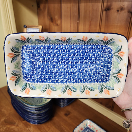 Tray Shallow ~ 9" x 4.5"    D15-3371X  Signs of Spring pf0526