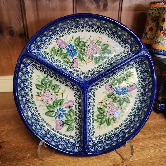 Divided Dish ART1  /  10" Round 902 purple