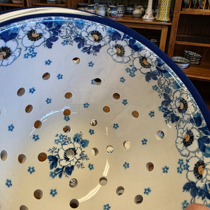 Berry Bowl w/ Saucer   8"W  470-2222X  Snow Poppy pf0526