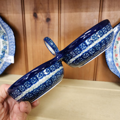 Bowls   Double Serving   9.75"L   0614X ~ Blue Spring Daisy